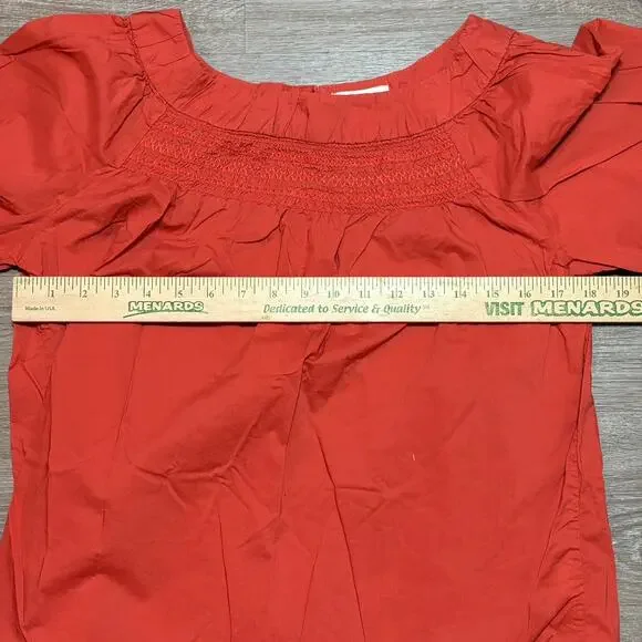 Maeve for Anthropologie Jessie Smocked Swing Blouse - Picture 5 of 10